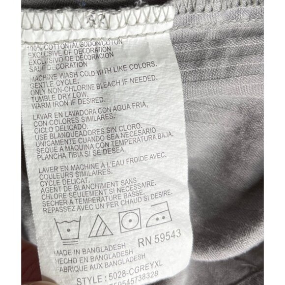 Dickies Short Sleeve Button Front Shirt Mens XL Gray - Picture 9 of 9